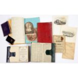 MINIATURE BOOK. THE VICTORIA MINIATURE ALMANAC AND FASHIONABLE REMEMBRANCER FOR 1860, NAVY MORROCO