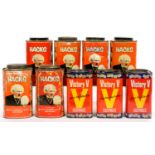 VINTAGE ADVERTISING CONFECTIONERY TINS, INCLUDING VICTORY V LOZENGES AND HACKS, C1960'S