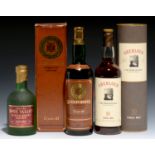 DELUXE SPEY VALLEY SCOTCH WHISKY LIQUEUR, 50 CL, ABERLOUR 10 YEAR OLD SINGLE MALT SCOTCH WHISKY,