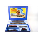 A Hornby Dublo EDG18 tank goods train set with a black 80054 locomotive,