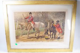 John Leech, A Friendly Mount, Lithograph, published by Thomas Agnew & Sons,