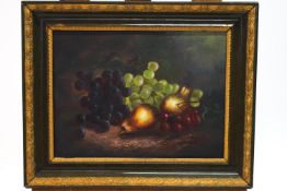 Early 20th century School, Still Life with fruit, oil on canvas, 29cm x 39cm.