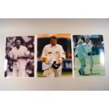 Cricket - England, mainly 8 x 10 Press photographs, coloured etc, 1980's-90's, Tufnell, Gough,