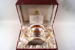 Spode, The Silver Jubilee loving cup, No 227 of 500,