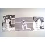 Cricket - 8 x 10 and smaller Press photographs, mid 1970's, including County Pakistan, West Indies,