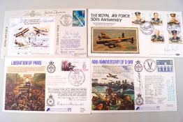 Signed Commemorative covers, mostly Military related, including Paddy Lucas, Richard Todd,