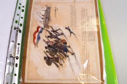 H M Rottner, A Story, pencil and watercolour, signed and dated 48, set of five,