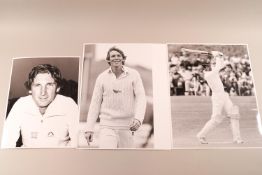 Cricket - 8 x 10 and smaller Press photographs, mid 1970's, including County, Pakistan, West Indies,