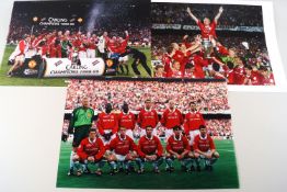 Football, 8 x 12 and smaller Press photos, including Manchester United 1999 Semi final V Juventus,