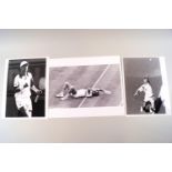 Tennis - Mens 8 x 10 and smaller Press photographs, including less well known, Connors, Curren,