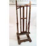 A hardwood 19th century easel,