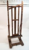 A hardwood 19th century easel,