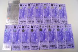 Olympics, Salt Lake 2002, unsold mint tickets for various sports, mostly two of each,