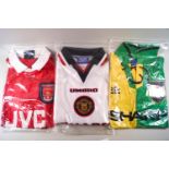 Football - Replica shirts, Northern Ireland No 7, Aston Villa No 4, Sweden No 3, Memphis No 4,