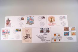 First Day covers - UK (100), Germany (87),