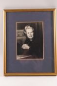 A signed photograph of Margaret Thatcher, overall 28cm x 22.5cm