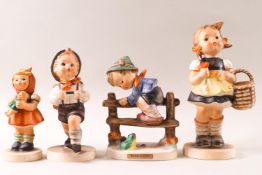 Four Goebel/Hummel figures,