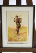 Bert Thomas, 'Arf A Mo' Kaiser', pencil print, signed lower right,