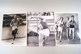 Olympics and Athletics, 8 x 10 Press photos, mainly 1970's,