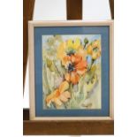 Amiel Mahoney, Poppies, watercolour, signed lower right,