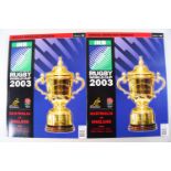 Rugby 2003, Australia v England, Final Programme, Ex,