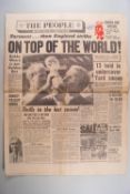 World Cup 1966, Newspapers - The People July 31st and Sports Argus July 30th,