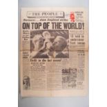 World Cup 1966, Newspapers - The People July 31st and Sports Argus July 30th,