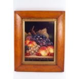 James J Allen, 'Raste of Summer', A still life of fruits, oil on board, signed lower left,