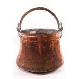 A Middle Eastern copper and brass bucket/cauldron,