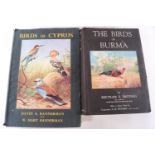 Birds of Cyprus, by David A and W.Mary Bannerman together with Birds of Burma by Bertram E Smythies