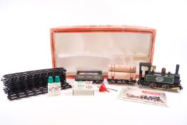An RS1 Mamod boxed steam set comprising: one Mamod steam railway engine,