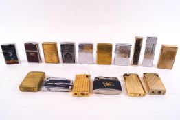 A quantity of pocket lighters including examples by Zippo,