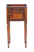 A William IV mahogany pot cupboard,