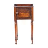 A William IV mahogany pot cupboard,