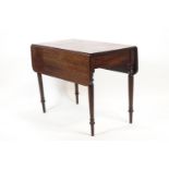 A 19th century mahogany Pembroke table, of unusual form,