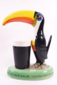 A Carlton ware Guinness toucan lamp, 21cm high,
