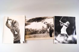 Womens Golf - 8 x 10, Press photographs by E D Lacey, mainly early 1970's, including L Baugh,