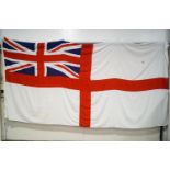 A Royal Navy White Ensign 366cm x 183cm