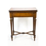 A Kingwood Louis XVI Adam Weisweiler style games table,