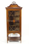 An Edwardian mahogany display cabinet,