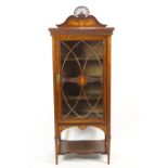 An Edwardian mahogany display cabinet,