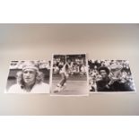 Tennis - Mens, 8 x 10 and smaller Press photographs, including less well known, Connors, Fibak,