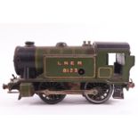 A Hornby 1931-1935 green LNER clockwork No 1 Special tank Locl No 8123 with eight boiler bands