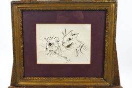 After Louis Wain, cats, pencil and pen and ink, bears signature and dated 09,