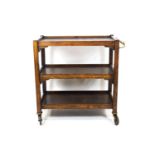 An oak two tier trolley, in the Art deco style,