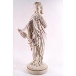 A Parian Minton style figure of Victory,
