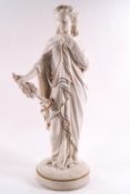 A Parian Minton style figure of Victory,