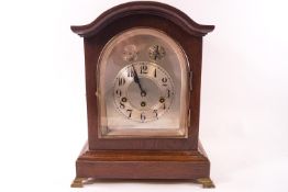 A 19th Junghans mahogany cased eight day mantel clock,