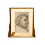 Phil May, portrait of Sir Henry Irving, Charcoal, signed lower left, 35.5cm x 23.5cm