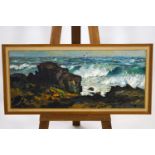 Roy Stringfellow, Coastal landscape, oil on board, signed lower right,